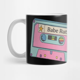 Vintage Cassette Babe Ruth Mug